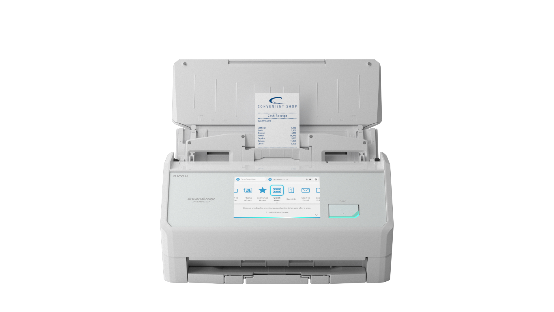 Ricoh ScanSnap ix2500 - White - Trade Scanners